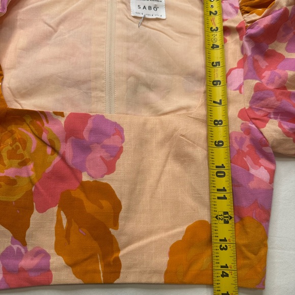 SABO FLORAL PUFF SLEEVE SKIRT AND TOP NEW WHIT OUT TAGS - Picture 15 of 15